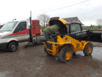 Komatsu Come to the Rescue of Racehorse Rescue Centre