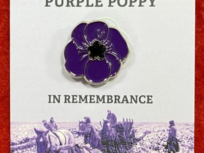 Purple Poppy Badge