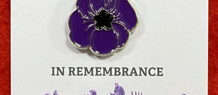 Purple Poppy Badge