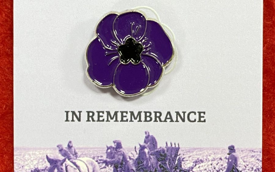 Purple Poppy Badge