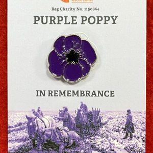 Purple poppy badge