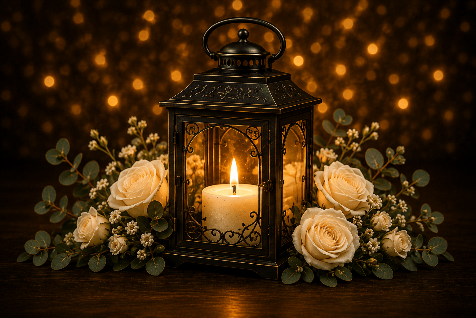 Carriage memorial candle